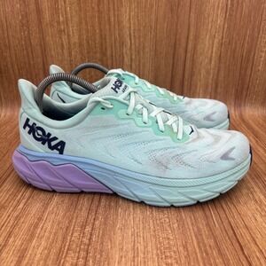 Hoka Arahi 6 Running Shoes Womens 11 Sea Glass Blue Purple 1123195 Stability